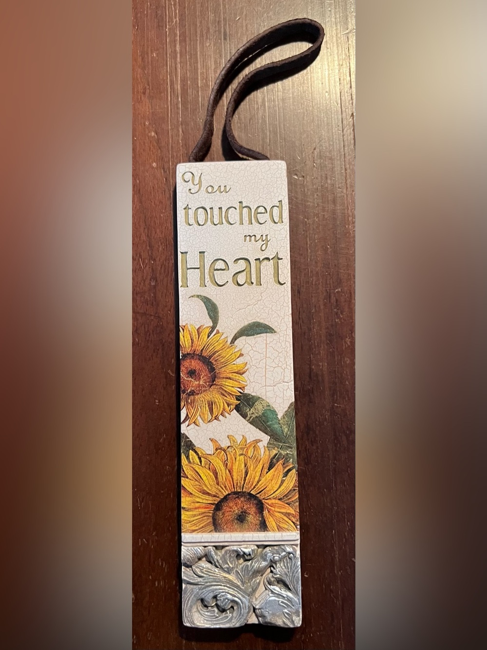 Sunflower Sentiment Wall Plaque - Cream & Yellow